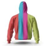 The Beatles Head Colored Pop Art Zip-Up Hoodie