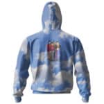 The Beatles In Clouds Pattern Zipper Hoodie