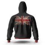 The Beatles London Flag Black Zip-Up Hoodie
