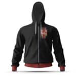 The Beatles London Flag Black Zip-Up Hoodie