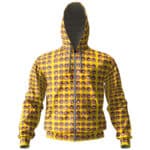 The Beatles Members Cartoon Pattern Zip Hoodie