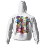 The Beatles Trippy Cartoon Art Zip-Up Hoodie