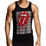 The Rolling Stones Typographic Design Tank Top