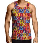 The Rollings Stones Retro Logo Art Tank Shirt