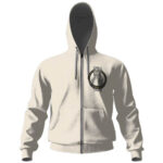 Tribute To Kurt Cobain Artwork Zip-Up Hoodie