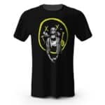 Vintage Nirvana Pose Smiley Logo Black T-shirt