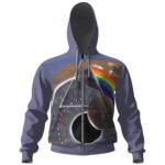 Dark Moon Pink Floyd Purple Zipper Hoodie