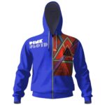 Ethnic Prism Design Pink Floyd Zip Hoodie