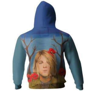 Kurt Cobain Drawing Tribute Hooded Sweatshirt