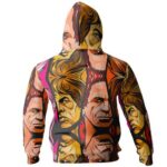 Rolling Stones Band Members Face Pattern Hoodie
