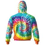 The Rolling Stones Rainbow Tie Dye Zipper Hoodie