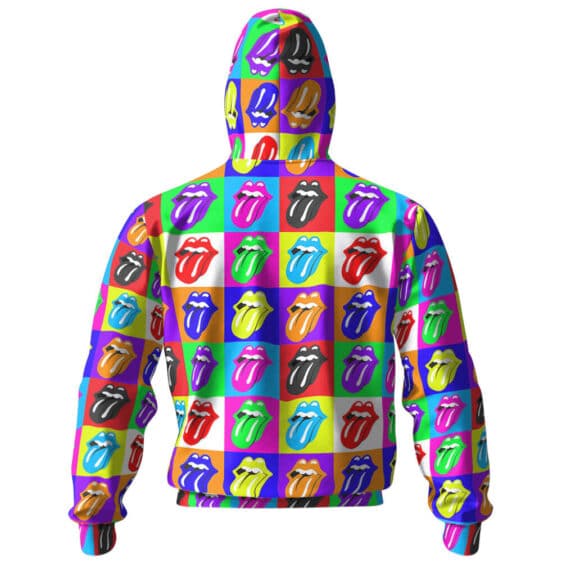 The Rolling Stones Color Burst Logo Zipper Hoodie