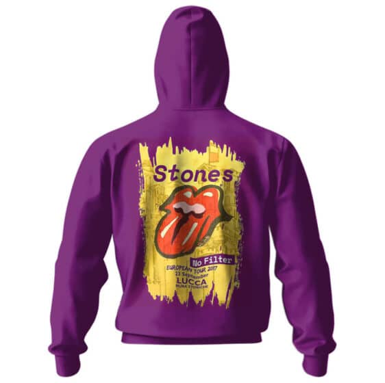 The Rolling Stones No Filter Purple Zipper Hoodie