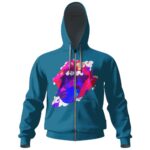 The Rolling Stones Vibrant Logo Zip-up Hoodie