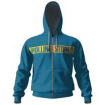 Cool The Rolling Stones Wave Zip-up Hoodie