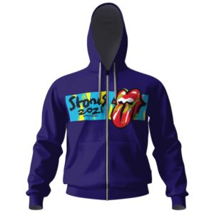 The Rolling Stones 2021 USA Zip-Up Hoodie