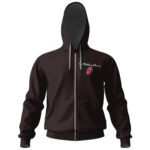 The Rolling Stones Stamp Art Design Zip-up Hoodie