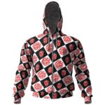 The Rolling Stones Logo Pattern Zip-up Hoodie