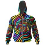 The Rolling Stones Psychedelic Swirl Zip-Up Hoodie