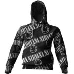 Nirvana Smiley Face Logo Pattern Hoody
