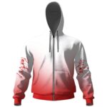 Ombre Pink Floyd The Wall Red Zipper Hoodie