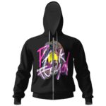 Pink Floyd Abstract Art Black Zip-up Hoodie