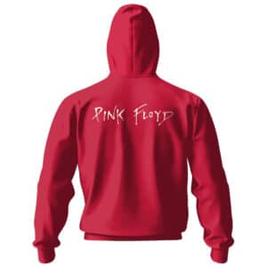 Pink Floyd Icons Design Red Zipper Hoodie