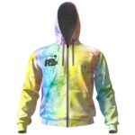 Pink Floyd Rainbow Tie Dye Zip-up Hoodie