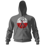 Pink Floyd The Wall Hammer Symbol Zip Hoodie