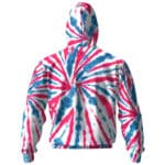 Pink and Blue Tie Dye Pink Floyd Zip Hoodie