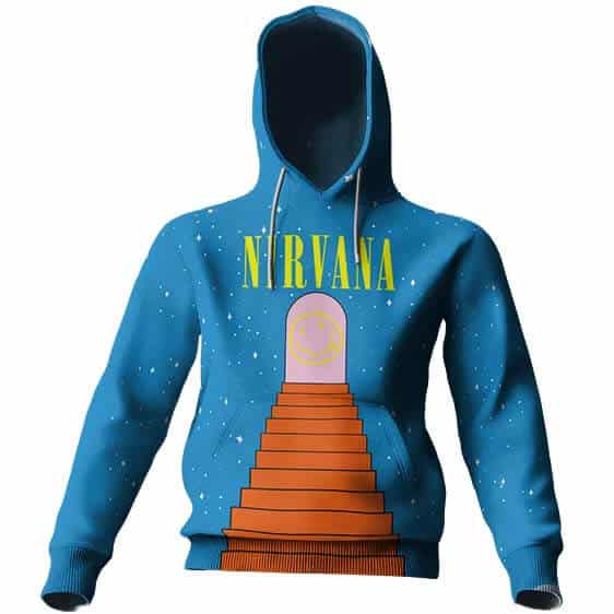 Retro Nirvana Stairway Music Hooded Sweatshirt