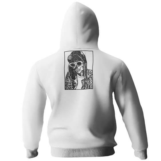 Skeleton Kurt Cobain Tribute Art Hoody
