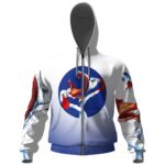 The Flower Ombre Art Pink Floyd Zip-up Hoodie
