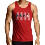 Abbey Road Crosswalk The Beatles Red Tank Top