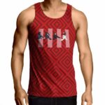 Abbey Road Diamond Pattern Sleeveless Shirt