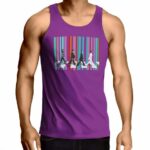 Abbey Road The Beatles Purple Sleeveless Shirt