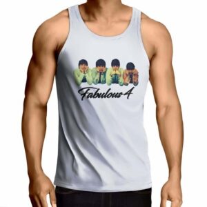 Beatles Fabulous 4 Minimalist Sleeveless Shirt