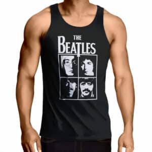 Classic The Beatles Silhouette Image Tank Top