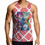 Colored Art Portraits The Beatles Tank Shirt