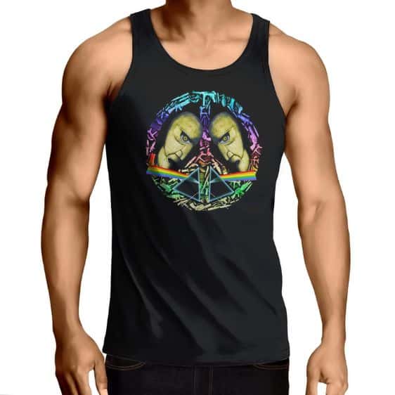 Division Bell And Peace Sign Rainbow Tank Top
