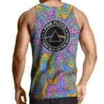 Encircled Prism Trippy Art Pink Floyd Singlet