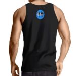 John Lennon Bubbles Design Black Muscle Shirt