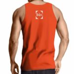 John Lennon Image Orange Sleeveless Shirt