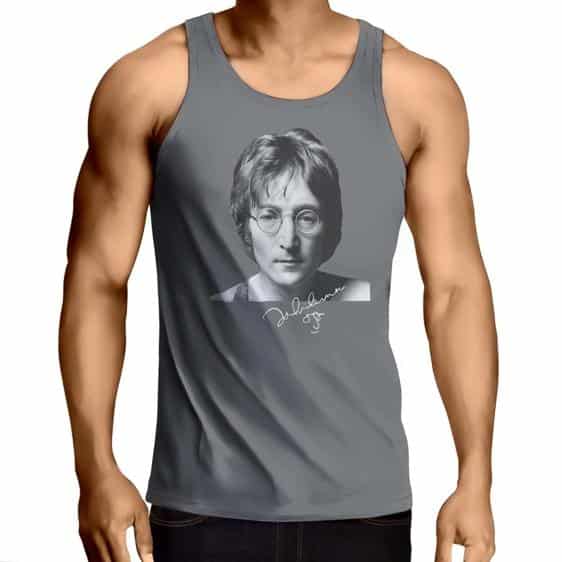 John Lennon The Beatles Gray Dope Tank Shirt