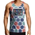 Pink Floyd Members Art Geometric Tank Top