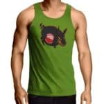 Pink Floyd Monster Pig Logo Green Tank Top