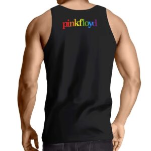 Pink Floyd Rainbow Drip Logo Art Muscle Shirt