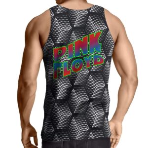 Pink Floyd Trippy Art Dots Pattern Tank Shirt