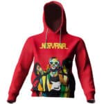Rock Band Nirvana Members Pop Art Red Hoody