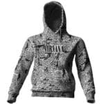Rock Band Nirvana Songs Doodle Artwork Hoodie